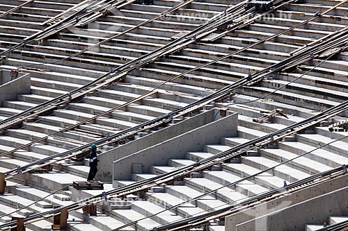  Subject: Reform Journalist Mario Filho Stadium - also known as Maracana -  reparations for hoisting cables that will support the roof of the stadium / Place: Maracana neighborhood - Rio de Janeiro city - Rio de Janeiro (RJ) - Brazil / Date: 12/2012 