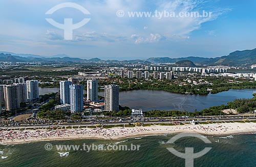  Subject: View of Barra da Tijuca Beach and avenue Sernambetiba / Place: Barra da Tijuca neighborhood - Rio de Janeiro city - Rio de Janeiro state (RJ) - Brazil / Date: 12/2012 