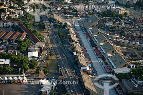  Subject: Aerial view of the Sambadrome (1984) / Place: City center - Rio de Janeiro city - Rio de Janeiro state (RJ) - Brazil / Date: 12/2012 