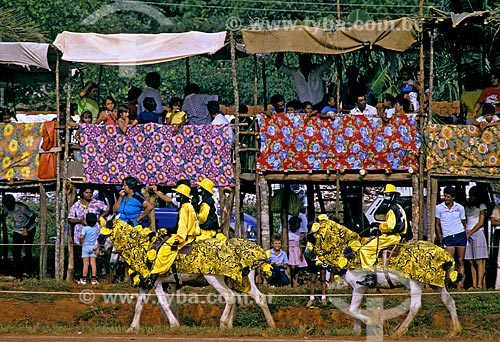  Subject: Horsemen masked during the Festa do Divino / Place: Pirenopolis city - Goias state (GO) - Brazil / Date: 1992 