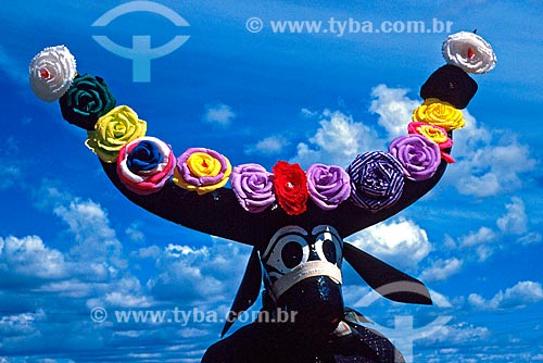  Subject: Horsemen masked during the Festa do Divino / Place: Pirenopolis city - Goias state (GO) - Brazil / Date: 2000 