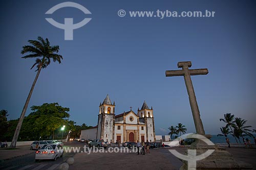  Subject: Sao Salvador do Mundo Church - also known as Se Church (XVI century) and - to the right - Alto da Se Cruise / Place: Olinda city - Pernambuco state (PE) - Brazil / Date: 01/2013 