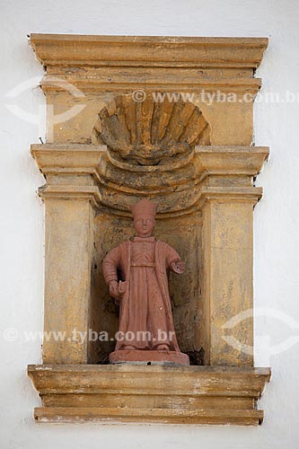  Subject: Sculpture of Saint Damiao - Church of Saints Cosme and Damiao (1535) - considered the oldest church in Brazil / Place: Igarassu city - Pernambuco state (PE) - Brazil / Date: 01/2013 