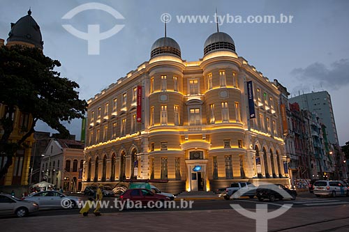  Subject: Caixa Cultural Recife (1912) at night / Place: Recife city - Pernambuco state (PE) - Brazil / Date: 01/2013 