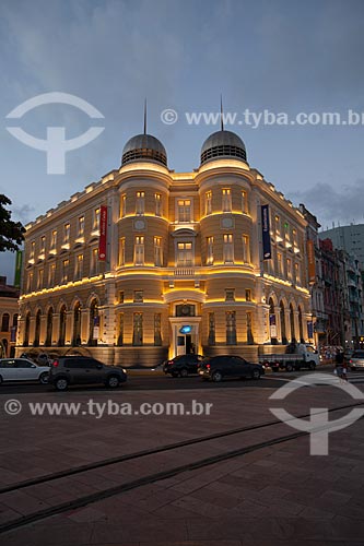  Subject: Caixa Cultural Recife (1912) at night / Place: Recife city - Pernambuco state (PE) - Brazil / Date: 01/2013 