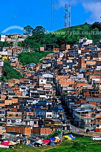  Subject: View of houses in the community / Place: Sao Bernardo do Campo city - Sao Paulo state (SP) - Brazil / Date: 2004 