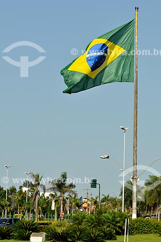  Subject: Brazilian flag / Place: Ponta Pora city - Mato Grosso do Sul state (MS) - Brazil / Date: 11/2012 