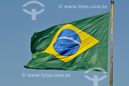  Subject: Brazilian flag / Place: Ponta Pora city - Mato Grosso do Sul state (MS) - Brazil / Date: 11/2012 