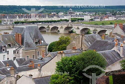  Subject: General view of Blois city with the Pont Jacques Gabriel (Jacques Gabriel Bridge) in the background / Place: Blois - France - Europe / Date: 06/2012 