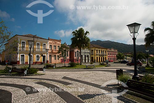  Subject: Houses at Basilica Square / Place: Iguape city - Sao Paulo state (SP) - Brazil / Date: 11/2012 