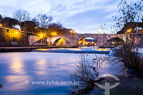  Subject: Cestius Bridge (Ponte Cestio) over the Tiber River / Place: Rome - Italy - Europe / Date: 12/2012 