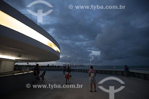  Subject: Nightfall view from the terrace at Mirante Tower of Cabo Branco Station (2008) - also known as Science, Culture and Arts Station / Place: Joao Pessoa city - Paraiba state (PB) - Brazil / Date: 02/2013 