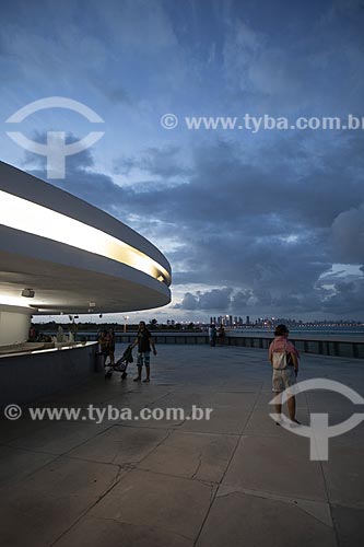  Subject: Nightfall view from the terrace at Mirante Tower of Cabo Branco Station (2008) - also known as Science, Culture and Arts Station / Place: Joao Pessoa city - Paraiba state (PB) - Brazil / Date: 02/2013 