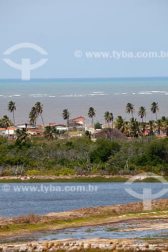  Subject: Shrimp ponds with Costinha Beach in the background / Place: Lucena city - Paraiba state (PB) - Brazil / Date: 02/2013 