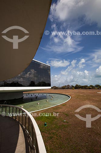  Subject: Side view of the ramp access to Mirante Tower of Cabo Branco Station (2008) - also known as Science, Culture and Arts Station / Place: Joao Pessoa city - Paraiba state (PB) - Brazil / Date: 02/2013 