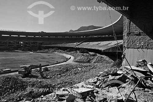  Subject: View of Journalist Mario Filho Stadium - also known as Maracana - in preparatory works for the World Cup 2014 / Place: Maracana neighborhood - Rio de Janeiro city - Rio de Janeiro state (RJ) - Brazil / Date: 02/2011 