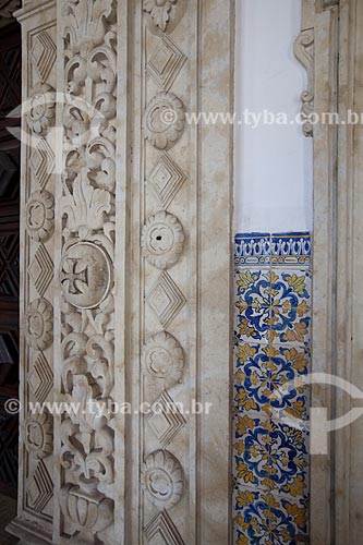  Subject: Details of limestone decoration in Sao Francisco Church at Sao Francisco Cultural Center / Place: Joao Pessoa city - Paraiba state (PB) - Brazil / Date: 02/2013 