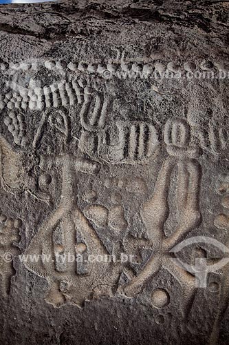  Subject: Inga Stone - also known as Itacoatiaras of Inga - in the Pedra Lavrada Sitio / Place: Inga city - Paraiba state (PB) - Brazil / Date: 02/2013 