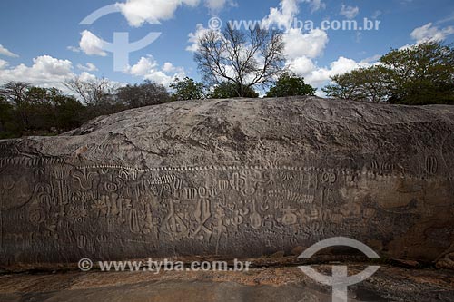  Subject: Inga Stone - also known as Itacoatiaras of Inga - in the Pedra Lavrada Sitio / Place: Inga city - Paraiba state (PB) - Brazil / Date: 02/2013 