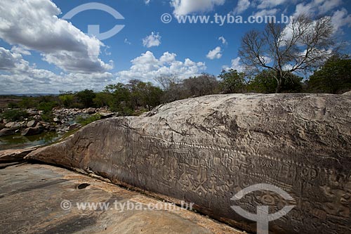  Subject: Inga Stone - also known as Itacoatiaras of Inga - in the Pedra Lavrada Sitio / Place: Inga city - Paraiba state (PB) - Brazil / Date: 02/2013 