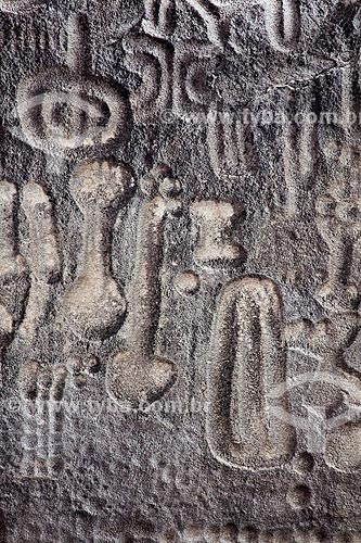  Subject: Inga Stone - also known as Itacoatiaras of Inga - in the Pedra Lavrada Sitio / Place: Inga city - Paraiba state (PB) - Brazil / Date: 02/2013 