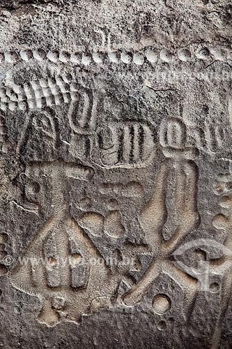  Subject: Inga Stone - also known as Itacoatiaras of Inga - in the Pedra Lavrada Sitio / Place: Inga city - Paraiba state (PB) - Brazil / Date: 02/2013 