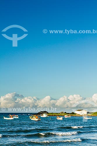  Subject: Fishing boats in Armacao Beach / Place: Florianopolis city - Santa Catarina state  (SC) - Brazil / Date: 04/2013 