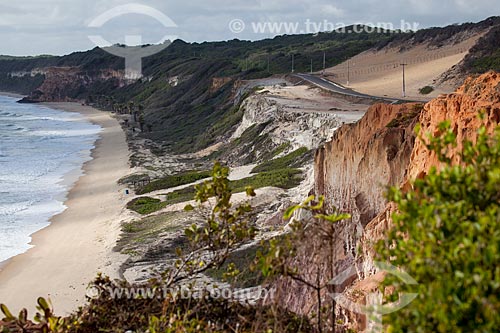  Subject: Cliffs on the Cacimbinhas Beach / Place: Pipa District - Tibau do Sul city - Rio Grande do Norte state (RN) - Brazil / Date: 03/2013 
