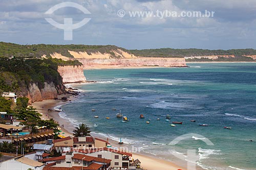  Subject: Houses and Centro Beach in Pipa District  / Place: Pipa District - Tibau do Sul city - Rio Grande do Norte state (RN) - Brazil / Date: 03/2013 