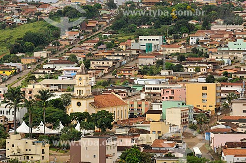 Subject: Houses in Sao Roque de Minas city and Church of Sao Roque / Place: Sao Roque de Minas city - Minas Gerais sate ( MG ) - Brazil / Date: 03/2013 