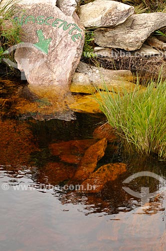  Subject: Source of Sao Francisco River in Serra da Canastra National Park / Place: Sao Roque de Minas city - Minas Gerais sate ( MG ) - Brazil / Date: 03/2013 