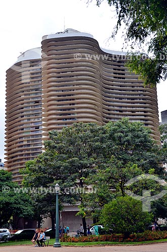  Subject: Facade of Niemeyer Building / Place: Belo Horizonte city - Minas Gerais state (MG) - Brazil / Date: 01/2013 