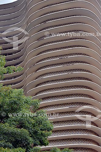  Subject: Facade of Niemeyer Building / Place: Belo Horizonte city - Minas Gerais state (MG) - Brazil / Date: 01/2013 
