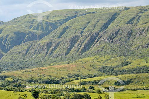  Subject: View of Gurita Valley at Canastra Mountain Range / Place: Delfinopolis city - Minas Gerais state (MG) - Brazil / Date: 03/2013 