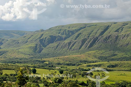  Subject: View of Gurita Valley at Canastra Mountain Range / Place: Delfinopolis city - Minas Gerais state (MG) - Brazil / Date: 03/2013 