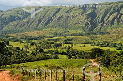  Subject: View of Gurita Valley at Canastra Mountain Range / Place: Delfinopolis city - Minas Gerais state (MG) - Brazil / Date: 03/2013 