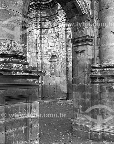  Subject: Side facade of the Ruins of Sao Miguel das Missoes / Place: Sao Miguel das Missoes city - Rio Grande do Sul state (RS) - Brazil / Date: 1987 