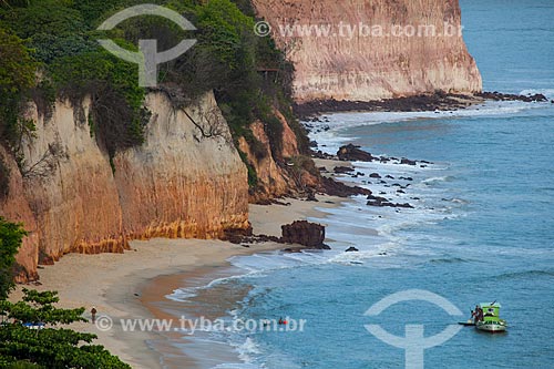  Subject: Cliffs in Centro Beach / Place: Pipa District - Tibau do Sul city - Rio Grande do Norte state (RN) - Brazil / Date: 03/2013 