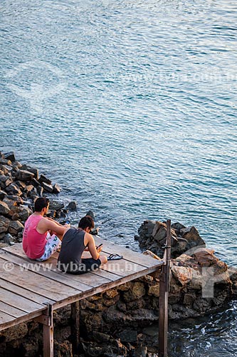  Subject: Tourists on the deck in Guarairas Lagoon,also known as the Tibau Lagoon / Place: Pipa District - Tibau do Sul city - Rio Grande do Norte state (RN) - Brazil / Date: 03/2013 