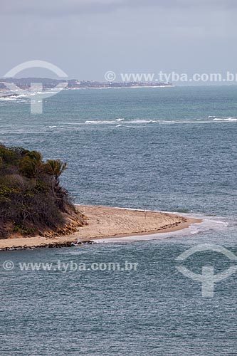  Subject: Meeting of the waters of the sea and the Guarairas Lagoon - also known as the Tibau Lagoon / Place: Pipa District - Tibau do Sul city - Rio Grande do Norte state (RN) - Brazil / Date: 03/2013 