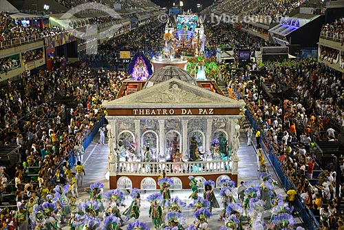  Subject: Parade of Gremio Recreativo Escola de Samba Imperatriz Leopoldinense Samba School - Floats - Plot in 2013 - Para, The Muiraquita of Brazil / Place: Rio de Janeiro city - Rio de Janeiro state (RJ) - Brazil / Date: 02/2013 