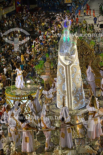  Subject: Parade of Gremio Recreativo Escola de Samba Imperatriz Leopoldinense Samba School - Floats - Plot in 2013 - Para, The Muiraquita of Brazil / Place: Rio de Janeiro city - Rio de Janeiro state (RJ) - Brazil / Date: 02/2013 