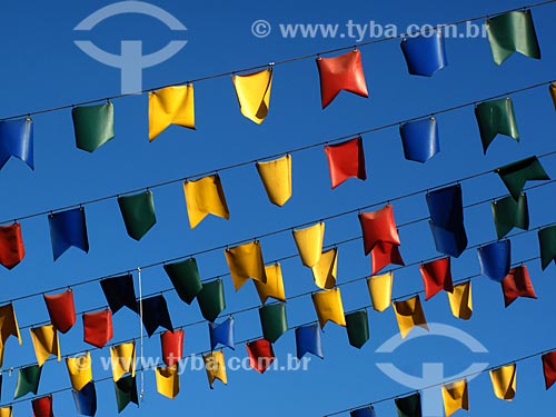  Subject: Flags at Luiz Gonzaga Northeast Traditions Centre / Place: Sao Cristovao neighborhood - Rio de Janeiro city - Rio de Janeiro state (RJ) - Brazil / Date: 05/2013 