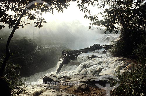  Set of waterfalls called Sete Quedas before the flood by the Itaipu Hydrelectric Plant  - Garopaba city - Santa Catarina state (SC) - Brazil