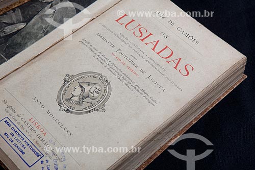  Subject: Cover page of the book The Lusiads of Luis de Camoes / Place: Rio de Janeiro city - Rio de Janeiro state (RJ) - Brazil / Date: 06/2013 