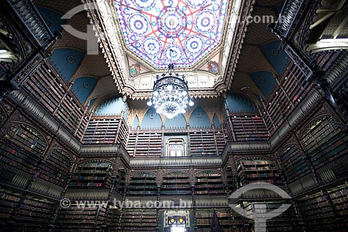  Subject: Inside of Real Gabinete Português de Leitura (Royal Portuguese Reading Room) / Place: Rio de Janeiro city - Rio de Janeiro state (RJ) - Brazil / Date: 06/2013 