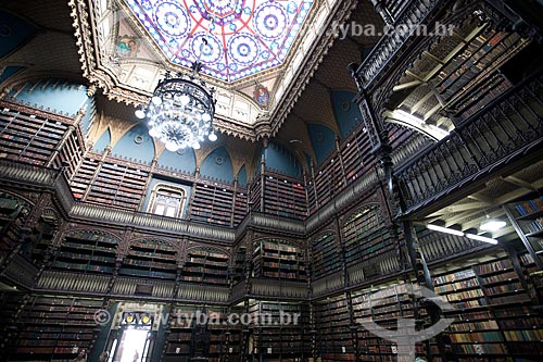  Subject: Inside of Real Gabinete Português de Leitura (Royal Portuguese Reading Room) / Place: Rio de Janeiro city - Rio de Janeiro state (RJ) - Brazil / Date: 06/2013 