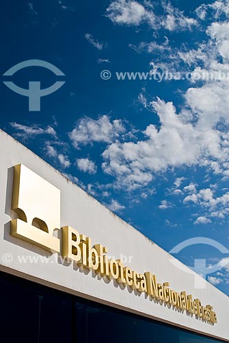  Subject: Facade of National Library of Brasilia (2006) - part of the Joao Herculino Cultural Complex of the Republic / Place: Brasilia city - Distrito Federal (Federal District) - Brazil / Date: 04/2010 