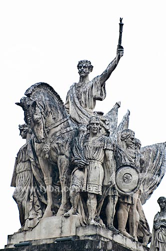  Subject: Sculpture of Tiradentes Palace - headquarters of Legislative Assembly of the State of Rio de Janeiro (ALERJ) / Place: City center - Rio de Janeiro city - Rio de Janeiro state (RJ) - Brazil / Date: 06/2013 