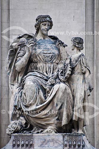  Subject: Sculpture of Tiradentes Palace - headquarters of Legislative Assembly of the State of Rio de Janeiro (ALERJ) / Place: City center - Rio de Janeiro city - Rio de Janeiro state (RJ) - Brazil / Date: 06/2013 